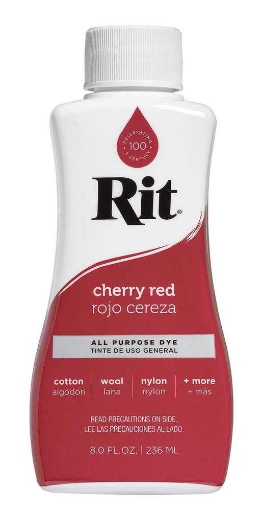 Rit Dye Liquid Fabric Dye, 8-Ounce, Cherry Red