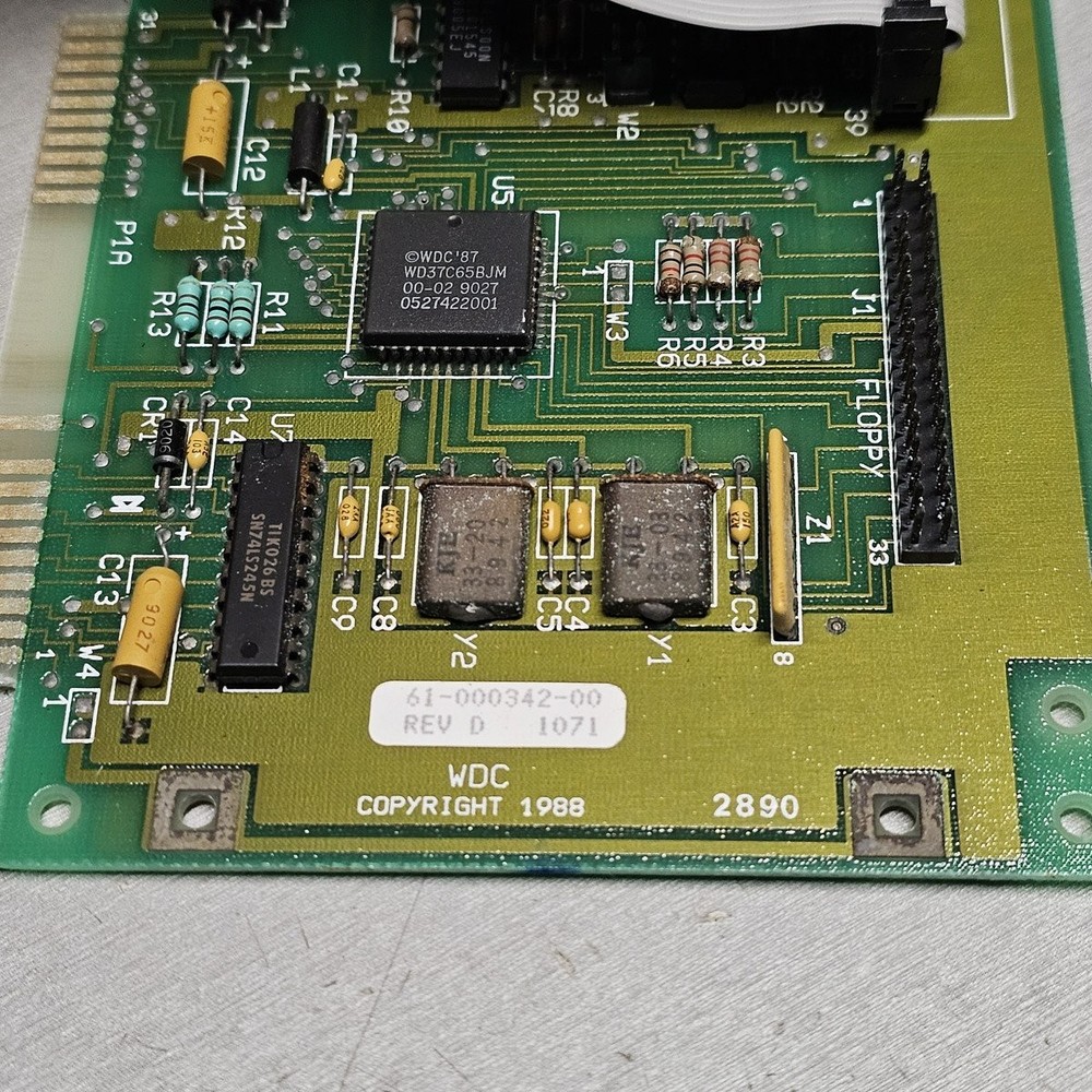 Seagate ST-157A 44MB IDE Hard Drive with ISA Controller Card & Cable (Untested)