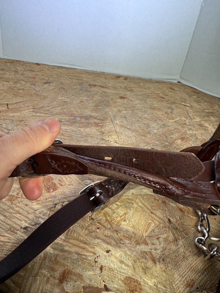Weaver Leather Dairy Beef Rounded Show Halter Small Brown