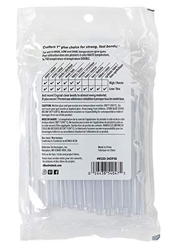 Mini HOT Glue Sticks 4" Clear 30 Pack