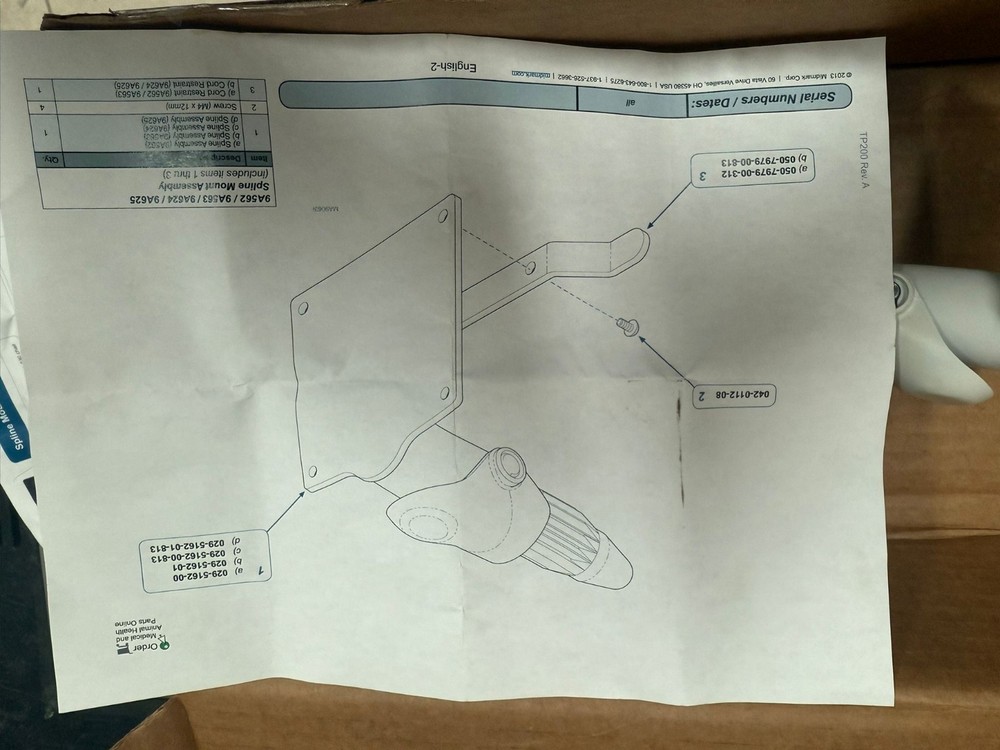 SPLINE ASSEMBLY, 253 (Midmark 630)