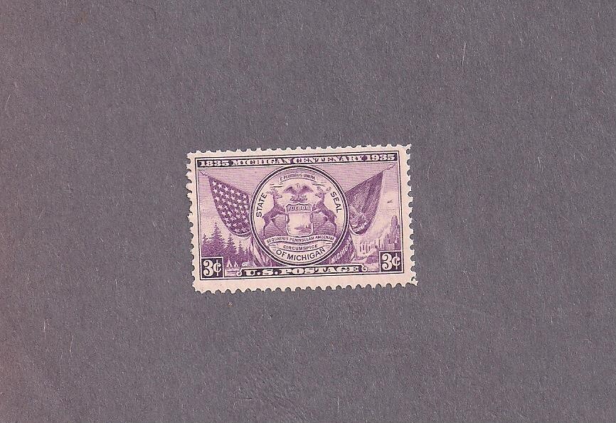 #775 Michigan Centenary mint NHOG