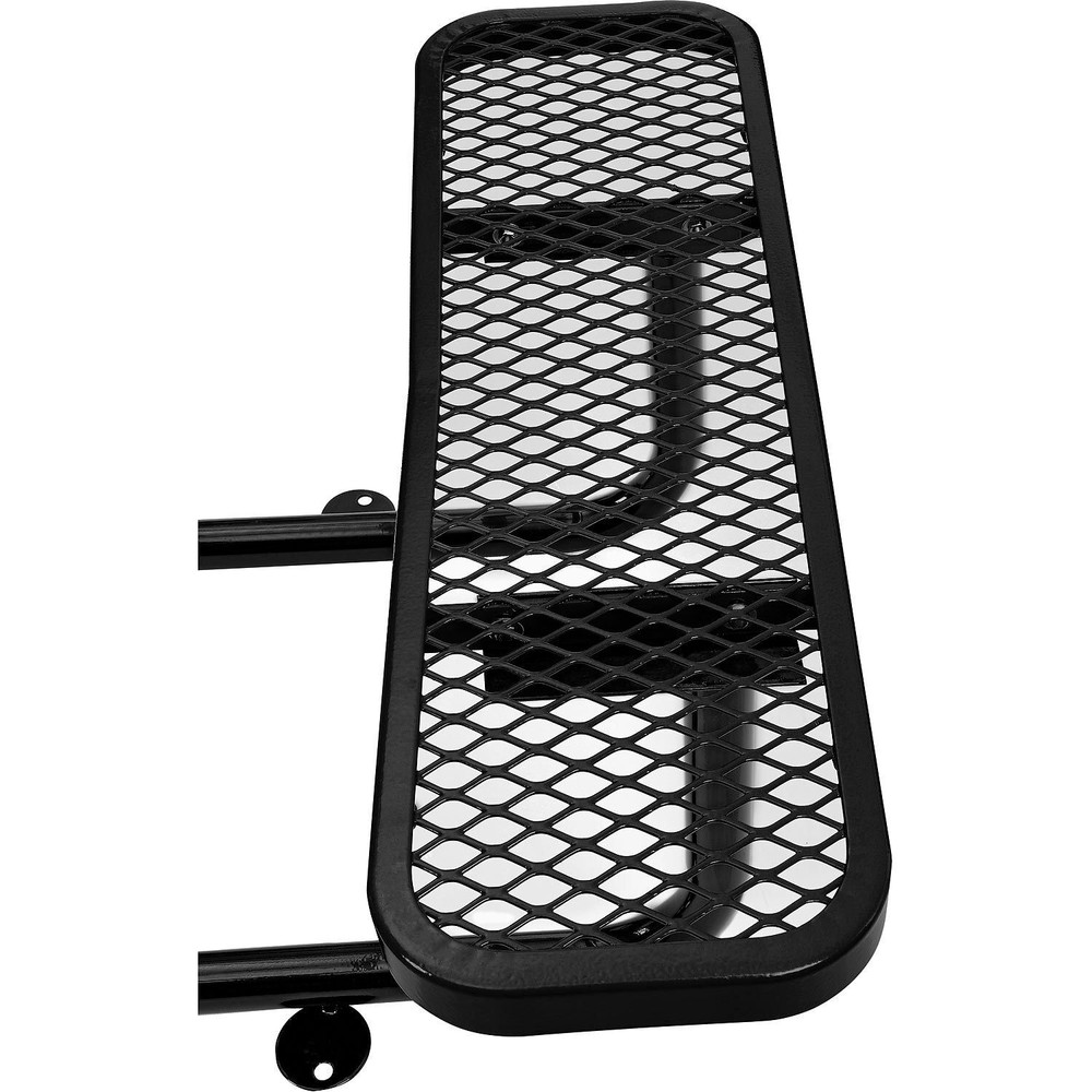 46" Wheelchair Accessible Square Picnic Table Surface Mount Black