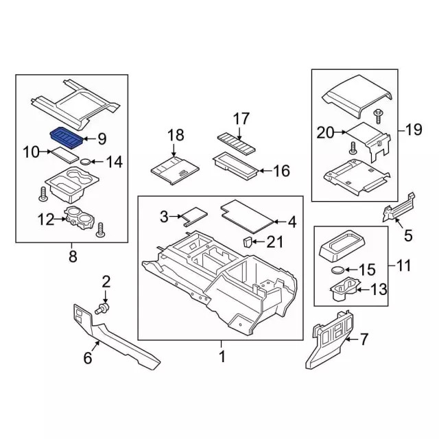 Genuine Ford Front Panel Mat HC3Z25045G34CA