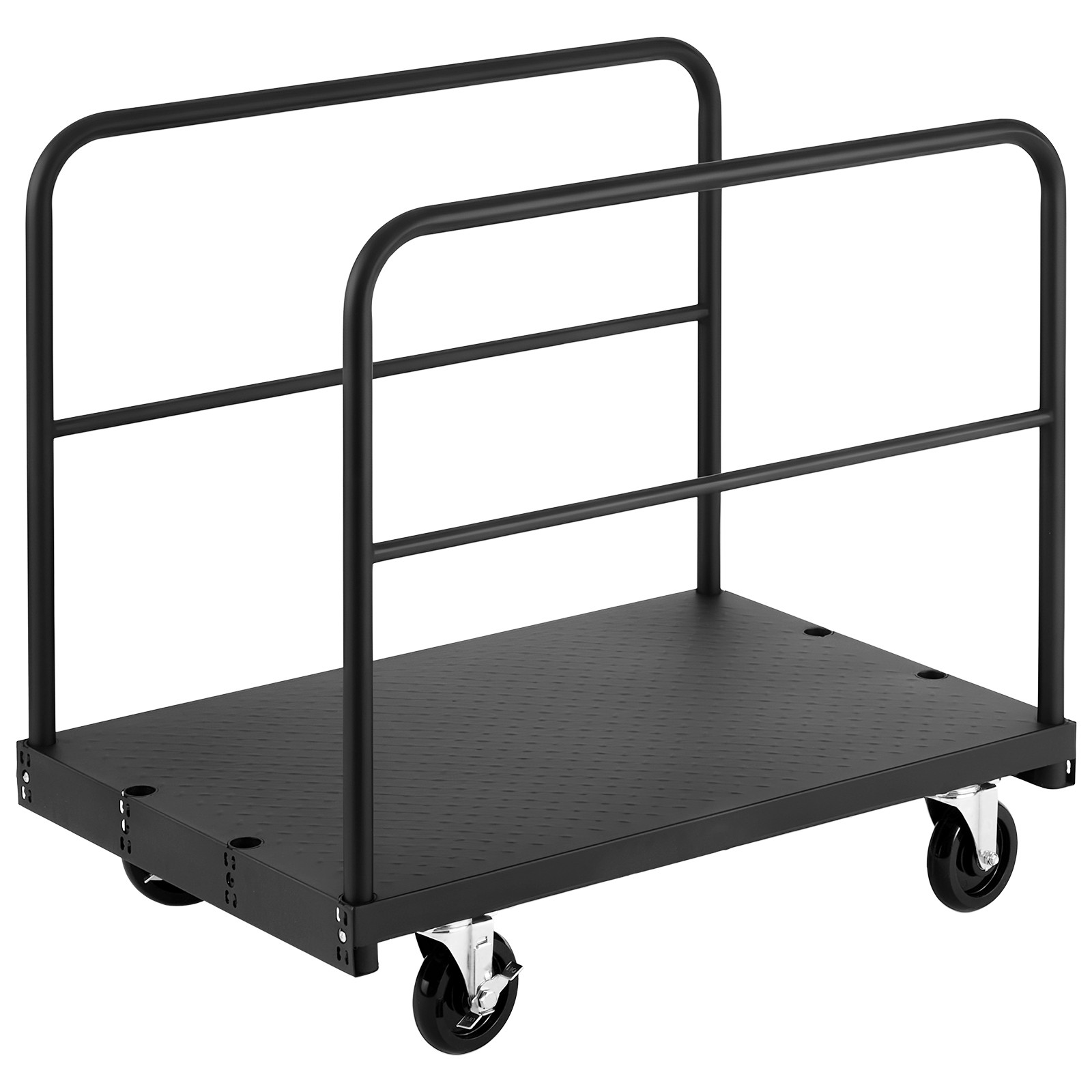 Uimoso Drywall Cart Dolly 1800 lbs Capacity 2-in-1 Steel Panel Truck 3Handrails