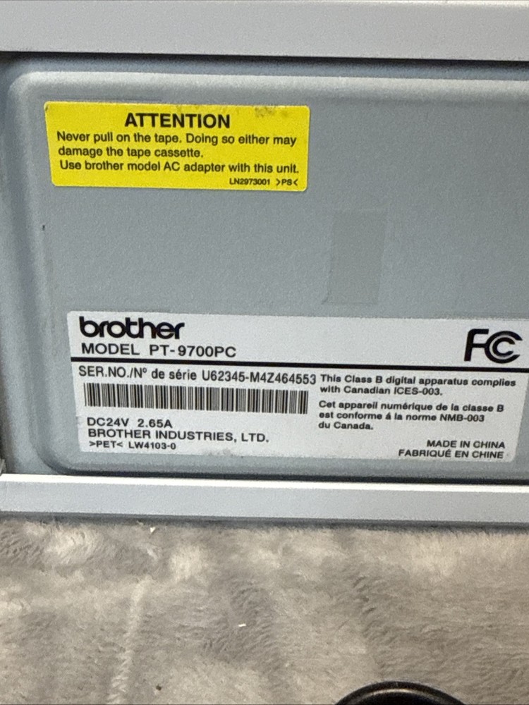 Brother PT-9700PC Label Thermal Printer Tested
