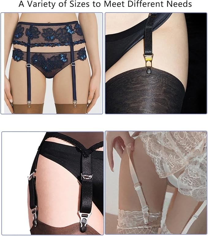 30 Pack Garter Belt Clips Replacement Strap End Hooks Clasp Buckle for Corset