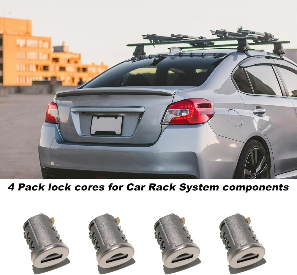 Complete 4 Lock Core Kit for Yakima Roof Rack - Universal Locking Solution