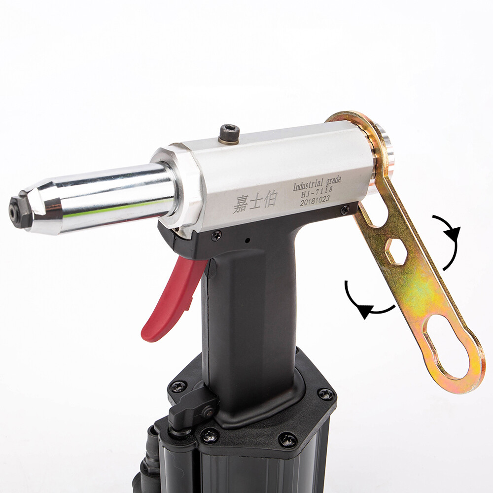 Air Rivet Gun 1/4" Pneumatic Hydraulic Pro Rivet Gun Industrial Metal Tool Set