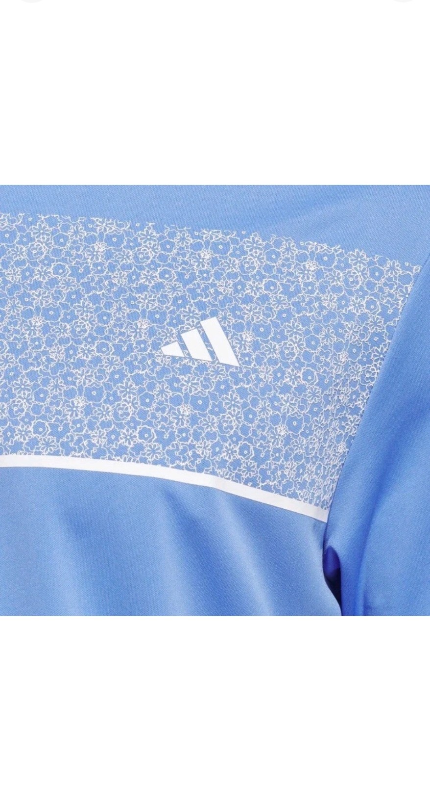 Adidas Men’s Golf Polo Shirt Size S Small Blue Moisture Wicking