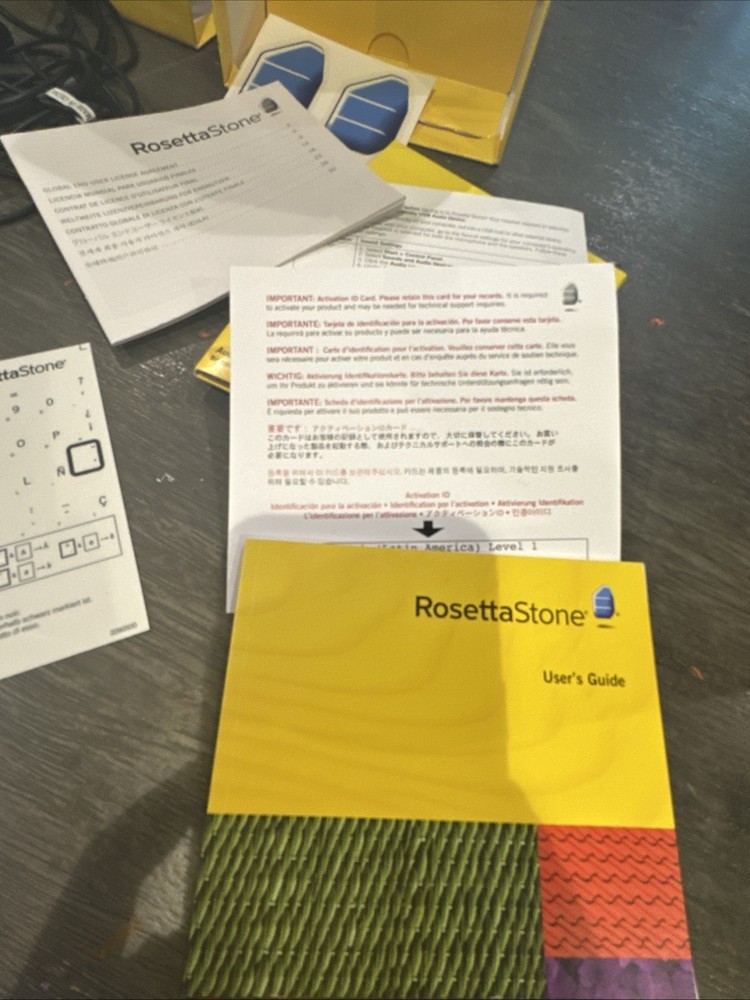 Rosetta Stone Spanish Level 1 With Headphones Untested