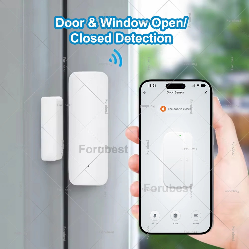 Tuya Zigbee Smart Door Sensor Contact Sensor Window Door Open Closed Detector Ho