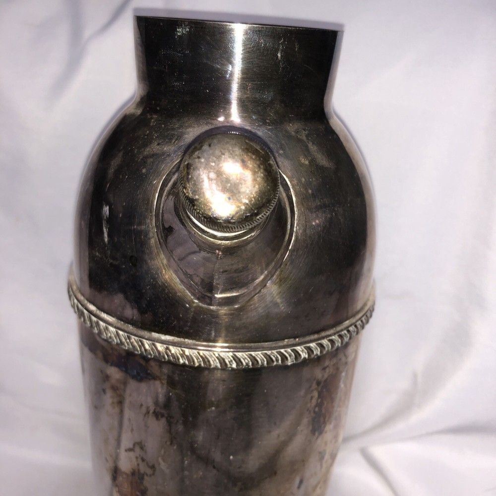 Poole Silver Co. Georgian EPNS Footed Martini Shaker #1002 Lid Missing