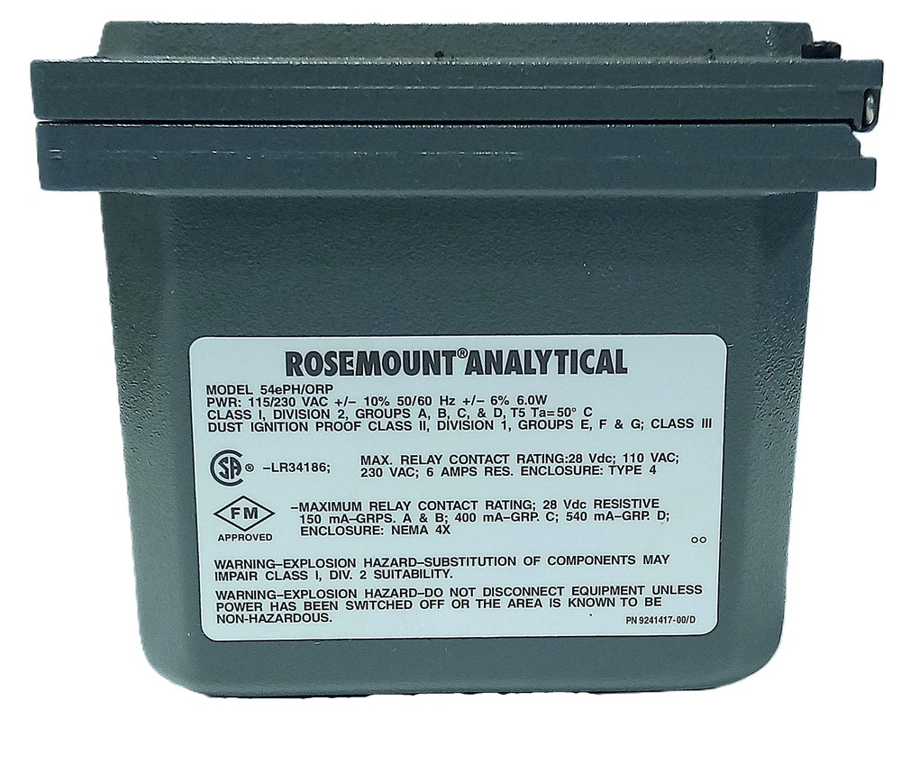 Rosemount 54EPH/ORP-01 115/230 V AC PH/ORP Analyzer