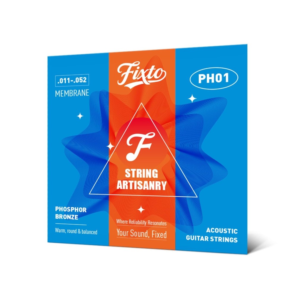 guitar strings, Acoustic guitar strings with phosphor bronze coating, Excelle...