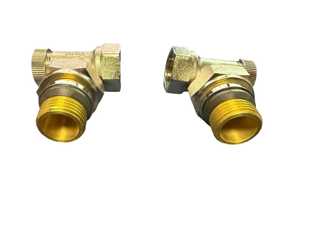 Angle Radiator Shut Off Valve Set 1/2"