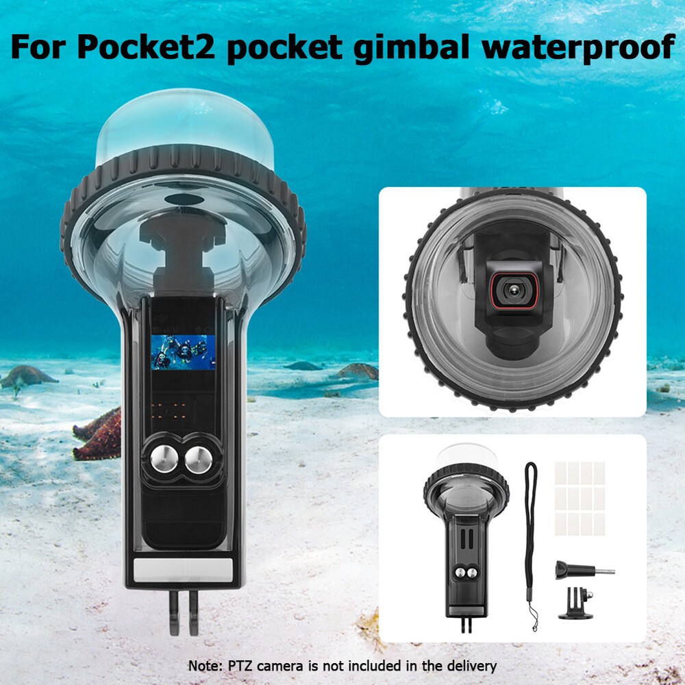 60M Waterproof Case Protective Housing Shell for DJI Pocket 2 Diving Camera