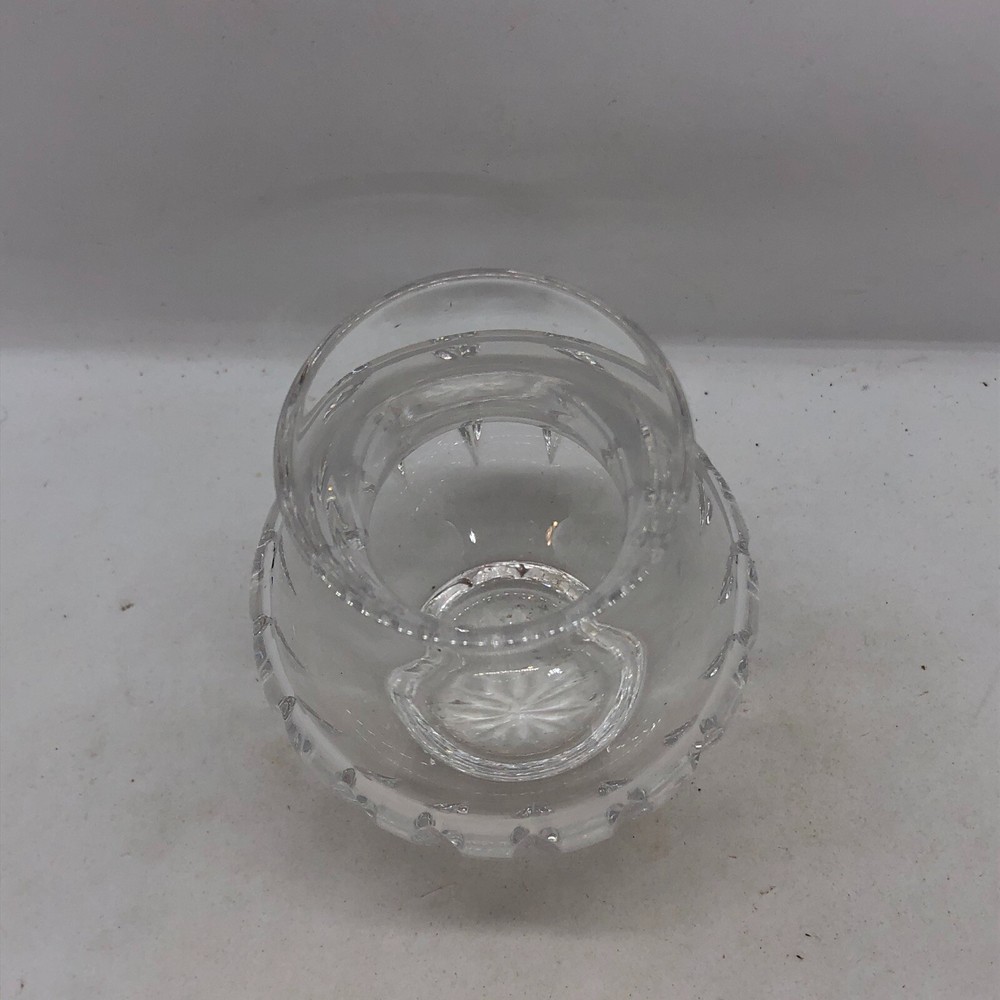 Atlantis Crystal Flower Vase Signed Excellent