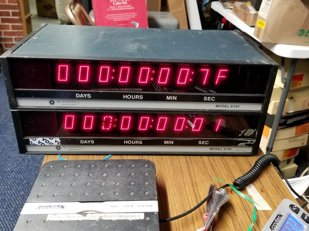 Vintage Broadcast Austron/ Systrom Donner 8181 Time Code Reader -  EACH - AS IS