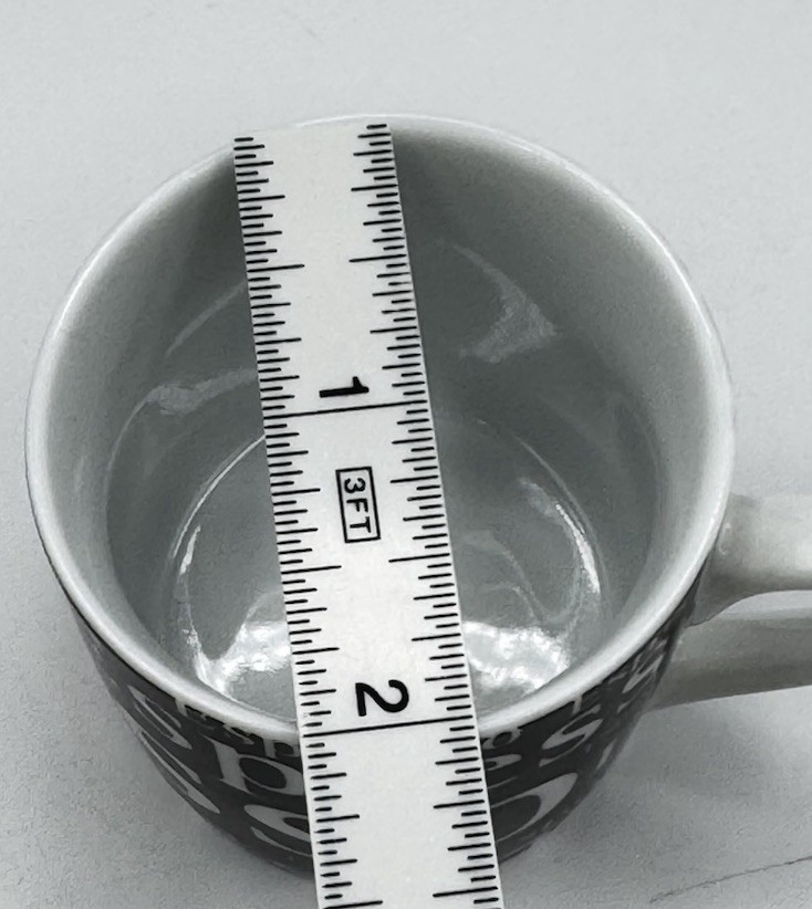 Könitz "Espresso" Cup and Saucer Set Eclectic Artsy