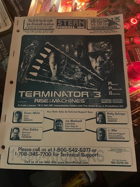 TERMINATOR 3 Pinball Machine - Stern 2003 - 2014