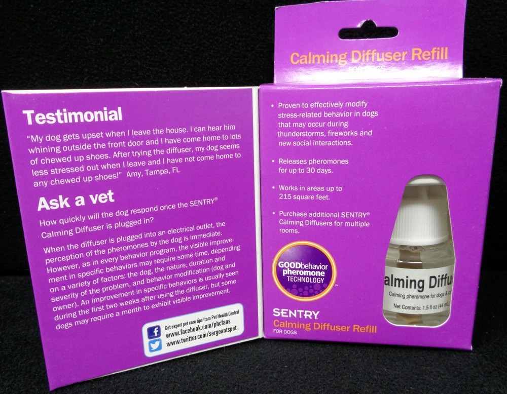SENTRY Calming Diffuser Refill for Dogs (NEW)