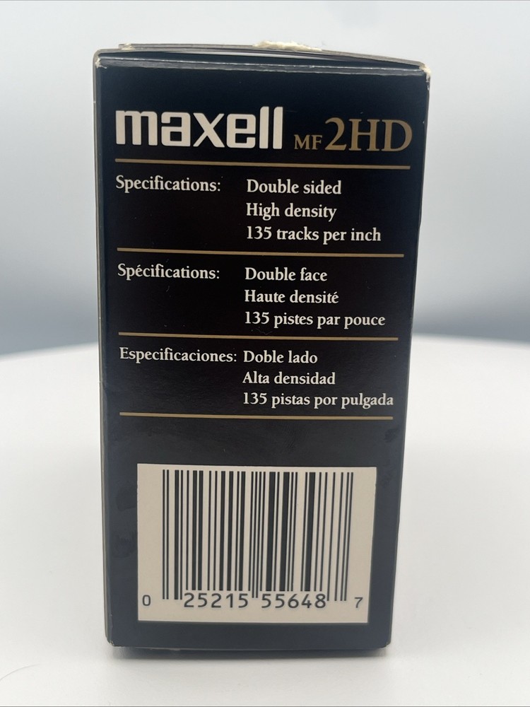 SEVEN Maxell MF2HD 3.5" Micro Floppy Disks High Density Double Sided 7-Pack