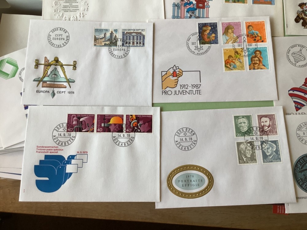 Switzerland postal covers 16 items Ref A2183
