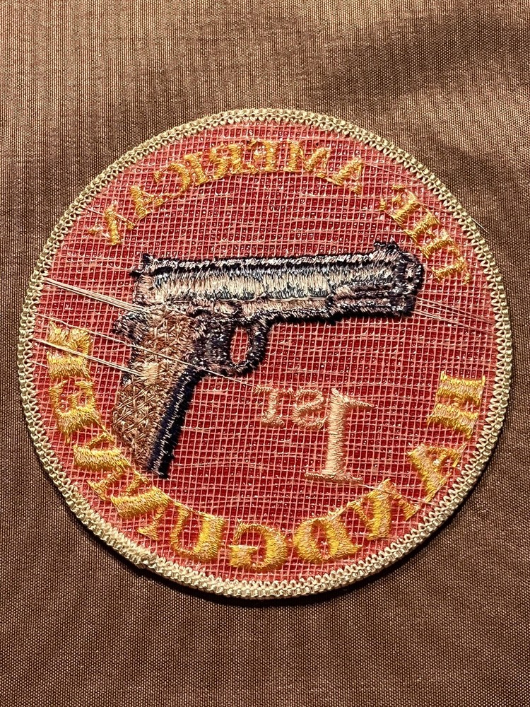 VINTAGE "THE AMERICAN HANDGUNNER 1ST” Patch