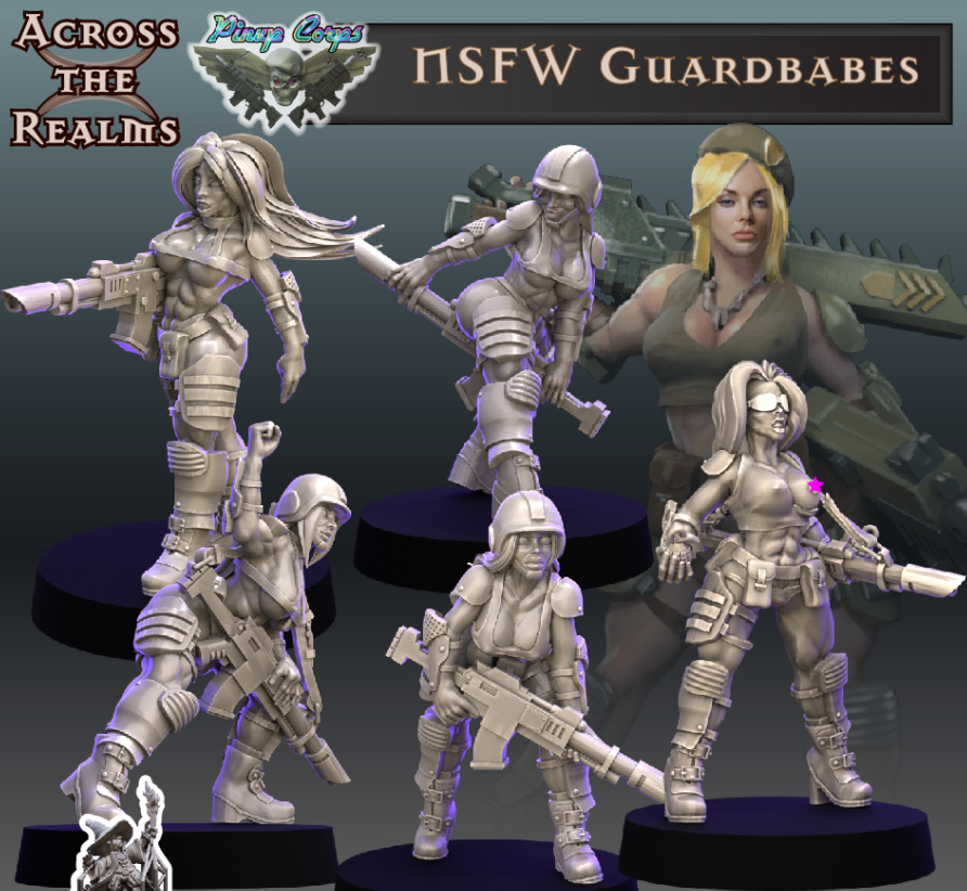 Pinup Guardbabes Squad of 5