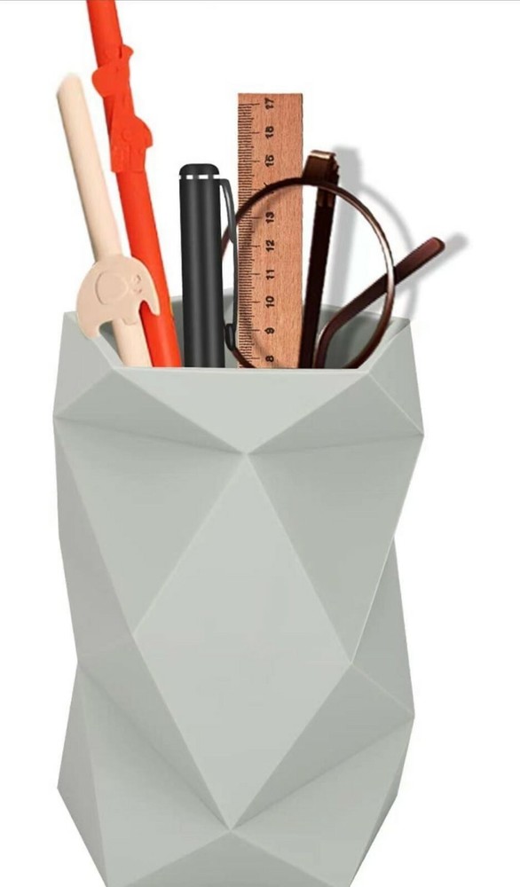 Creative Design Silicone Pen and Pencil Holder (Grey)
