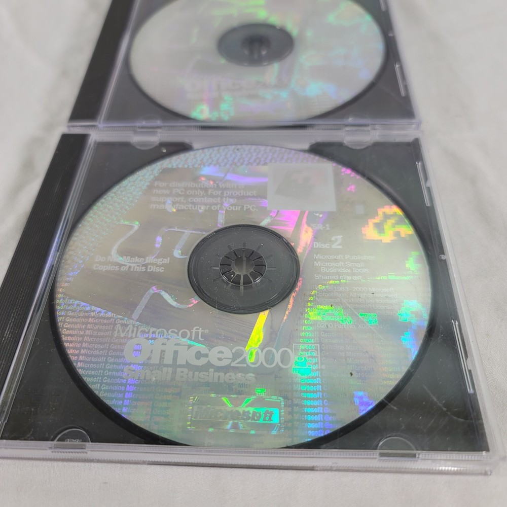 MICROSOFT OFFICE 2000 SMALL BUSINESS - PC CDROM - 2 Disc Set
