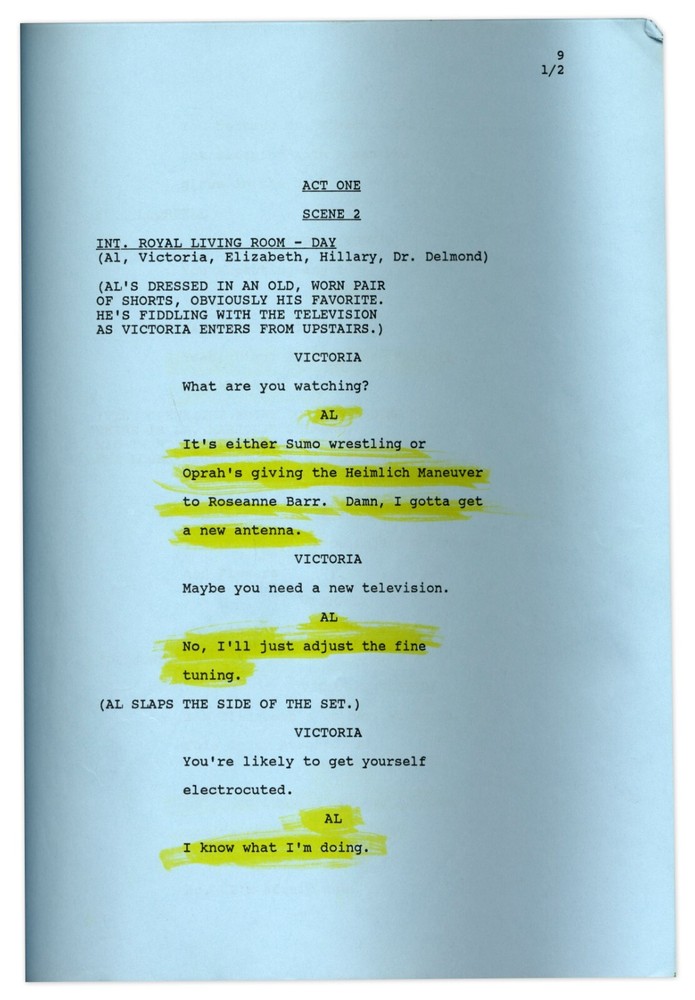 ''Royal Family'' Episode 7 Revised Table Draft Script