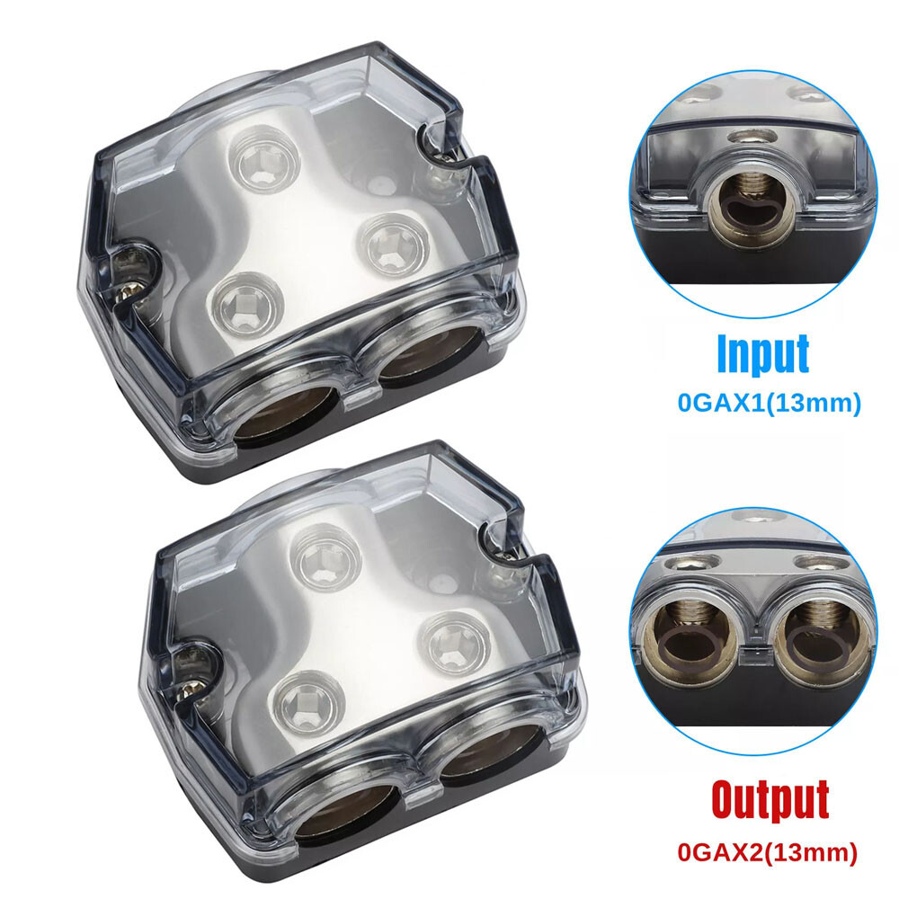 2pcs Heat Resistant Base Screw Down Wire Clamps Distribution Block