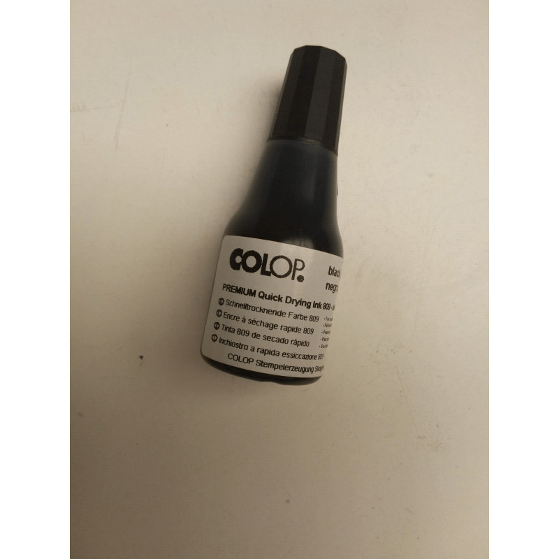 Quick Drying Ink 809 Black 25ml - COLOP - 146228