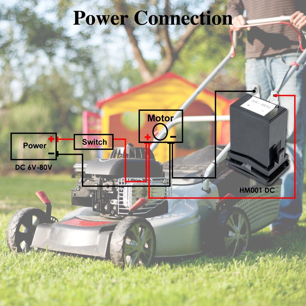 Jayron JR-HM001 Snap in Mechanical Hour Meter Rectangular for DC...