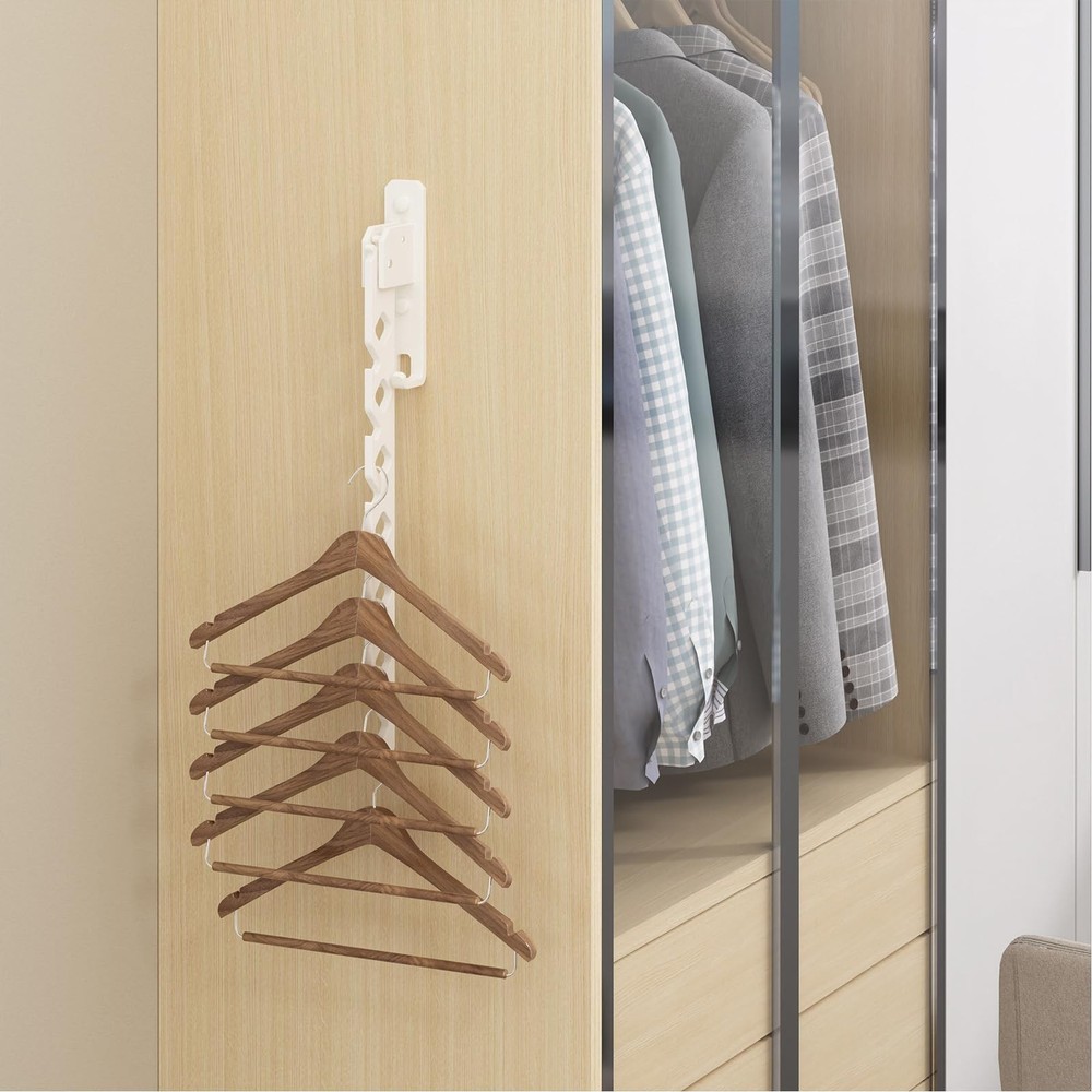 Wall Mounted Clothes Drying Rack, Wall Clothes Hanger Foldable, Laundry Hange