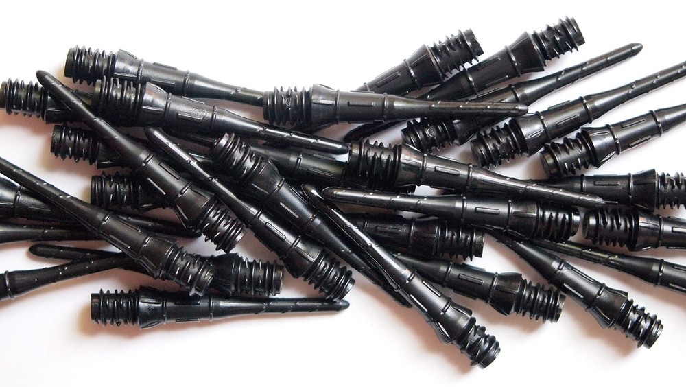 Premium Black Lippoint Soft Tip Points – 60 Count Regular Length 2BA Thread