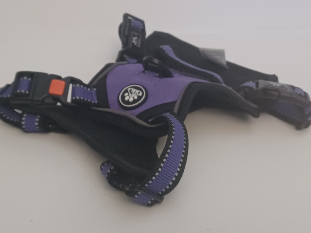 Dog Harness No-Pull, Control Handle, Padded Size Small Purple