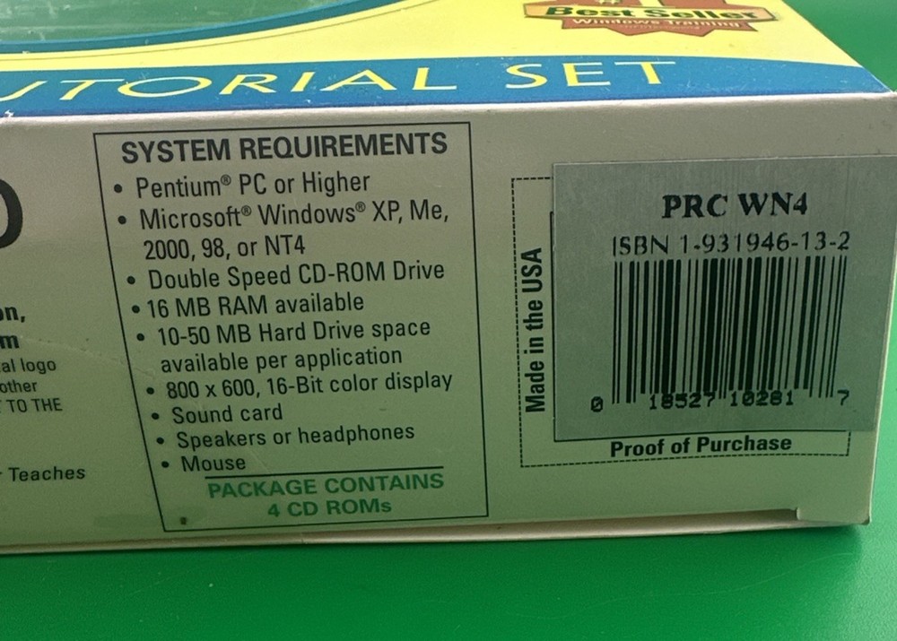 Microsoft Windows XP Professor Teaches 5 CD Program Tutorial Set 2000/ME/98/NT