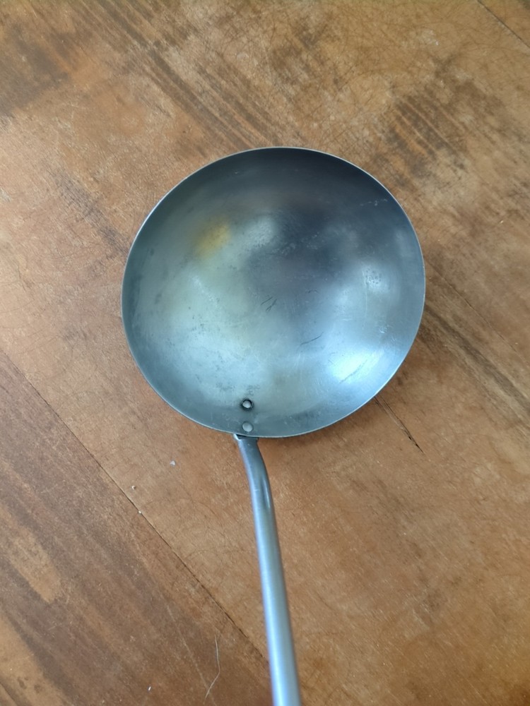 Vintage Ladle With Red Bakelite Handle