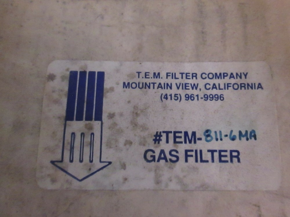 T.E.M. Gas Filter TEM-811-6MA, NIB