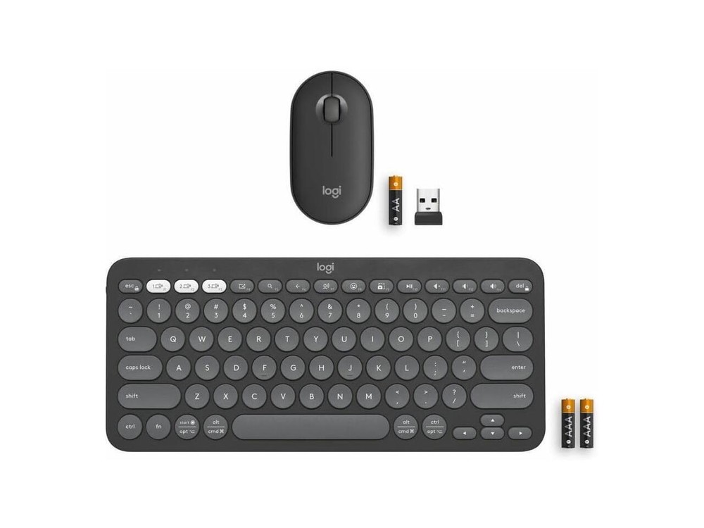 Logitech Logitech Pebble 2 Combo Keyboard & Mouse - USB Type A Wireless Bluetoot