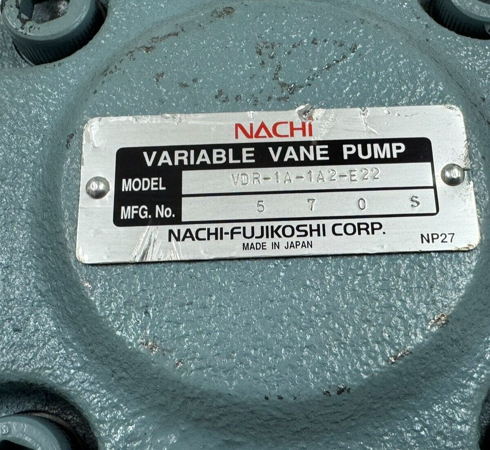NEW NACHI VDR-1A-1A2-E22 VARIABLE VANE PUMP VDR1A1A2E22
