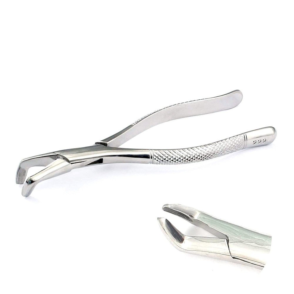 EXTRACTING FORCEPS # 222 DENTAL SURGICAL INSTRUMENTS