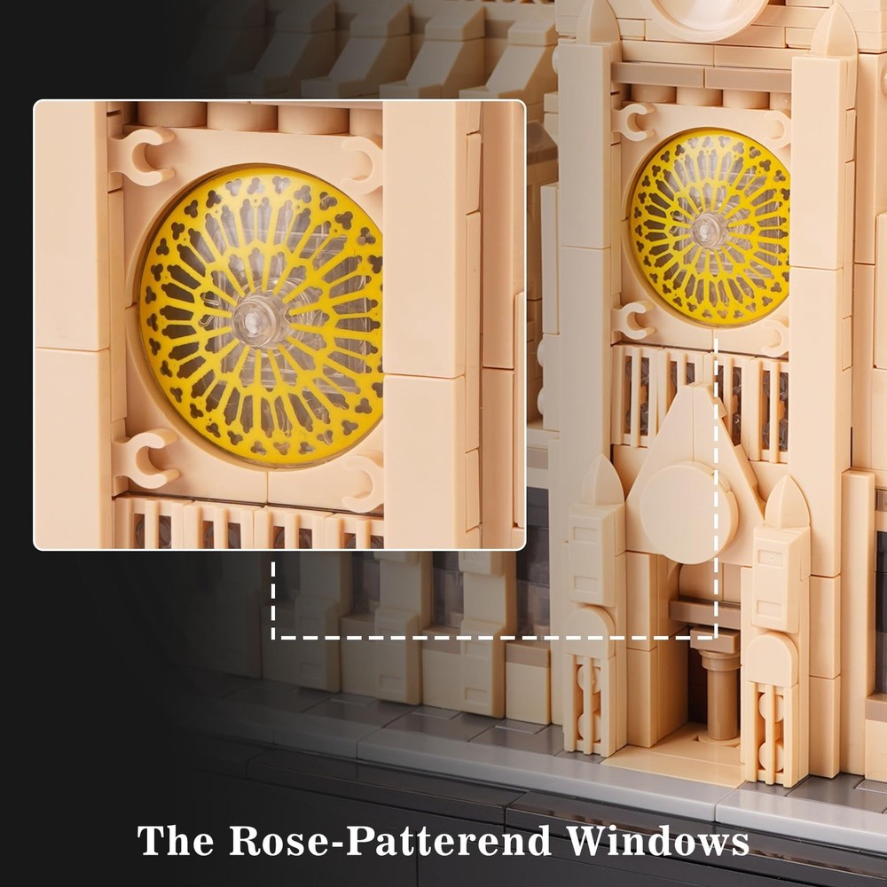 Architecture Notre-Dame de Paris Model Building Block Set, Openable Architect...
