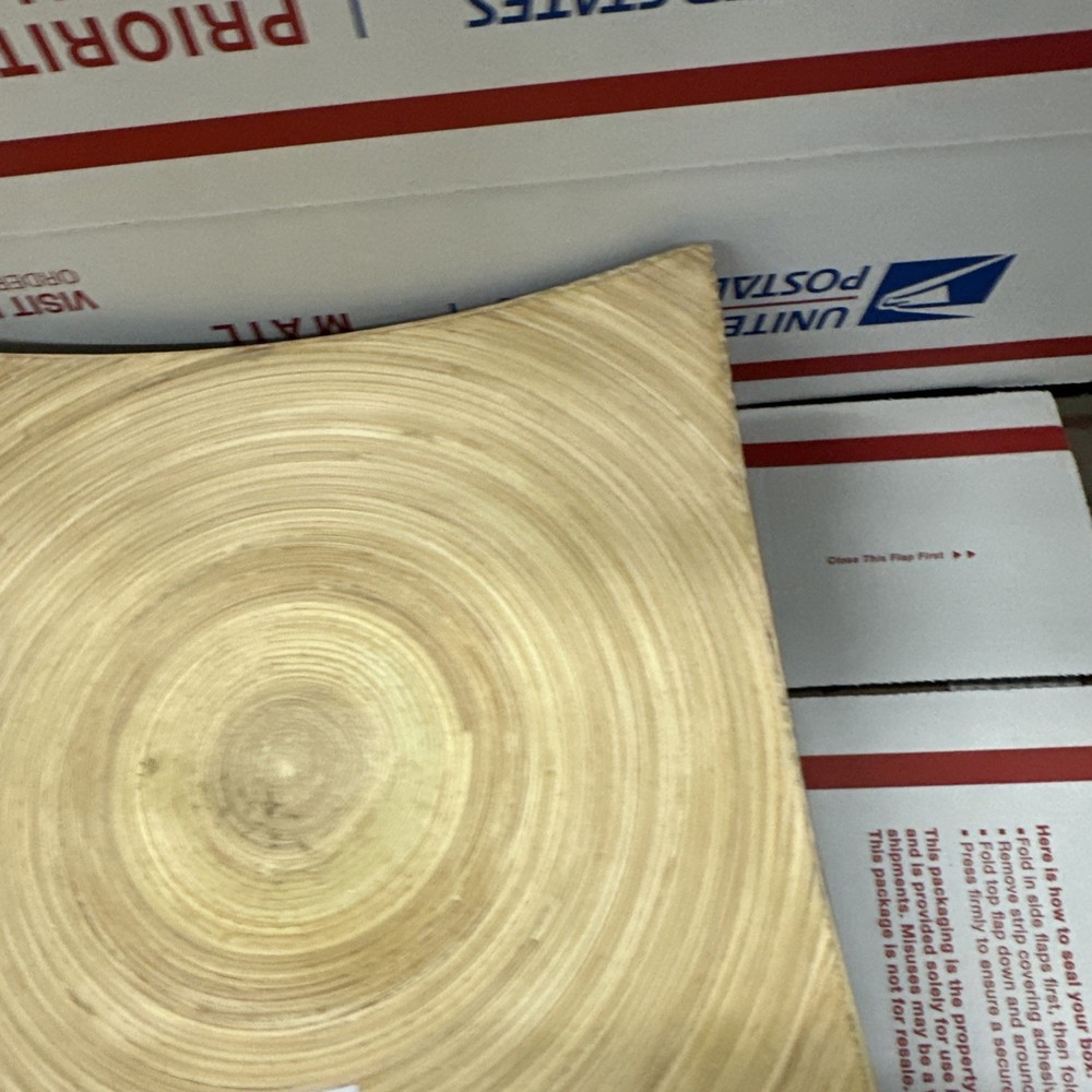 4x 8-1/4” Square Bamboo Serving Down