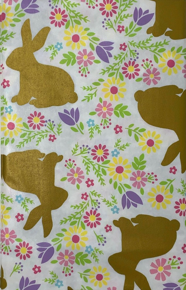 Spring Easter Flannel Backed Vinyl Tablecloths. Round, Oblong, Square