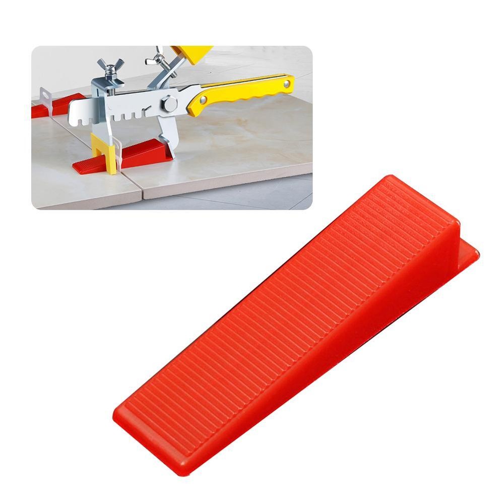 100Pcs Tile Leveling System Clips Wedges Spacer Wall Flooring Tiling Tool Kits
