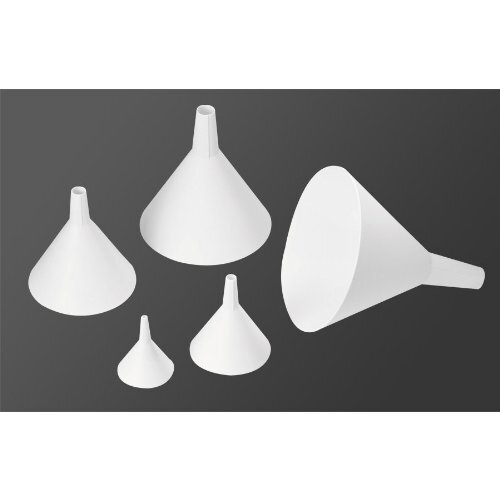 TableCraft 5 Five-Piece White Plastic Funnel Set